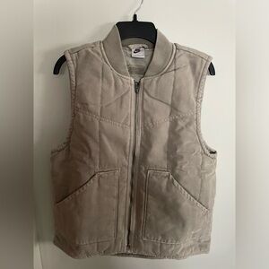 Nike Life Padded Garment Canvas Work Vest Jacket Men's Size Small FZ6577-014